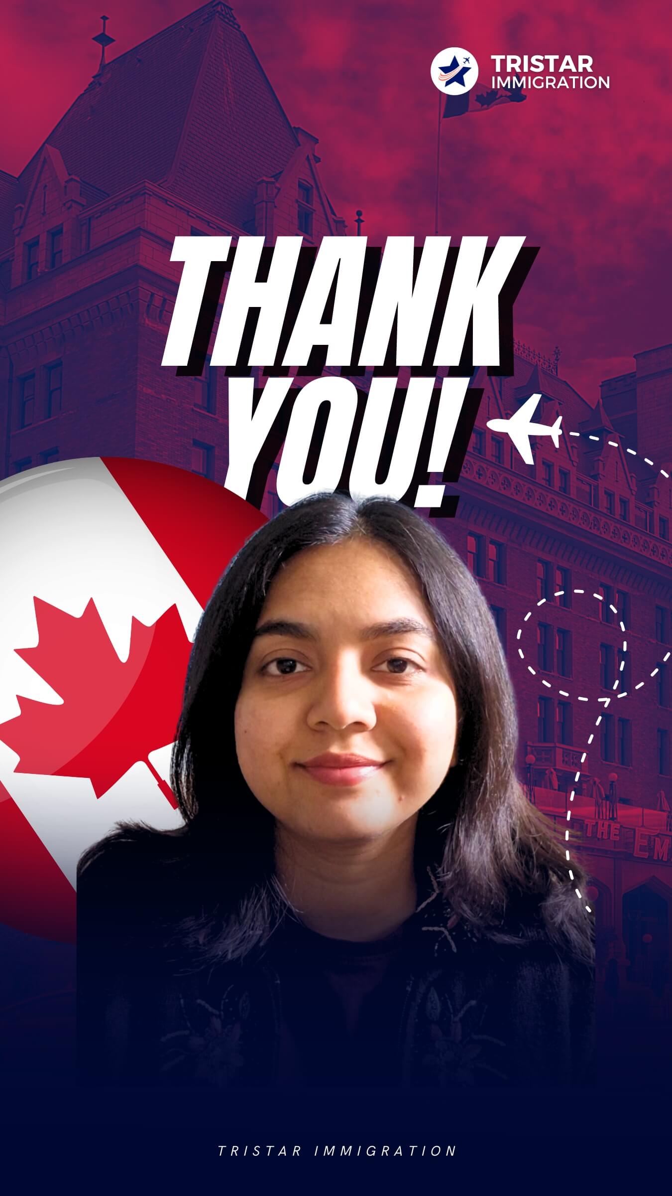 Sharon shares a Tristar Immigration Canada success story